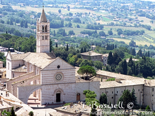Basilica di Santa Ciara, Assisi, Italy.